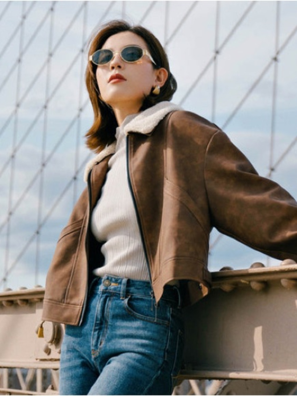 Petite Studio NYC x SuggyL Laura Suede Jacket Size XS